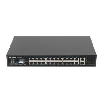 Lanberg RSFE-24P-2C-250 Unmanaged Gigabit Ethernet (10/100/1000)…