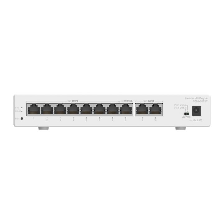 HUAWEI S380-S8P2T 2 GE WAN, 8GE, LAN (PoE, 124 W) (98012180)