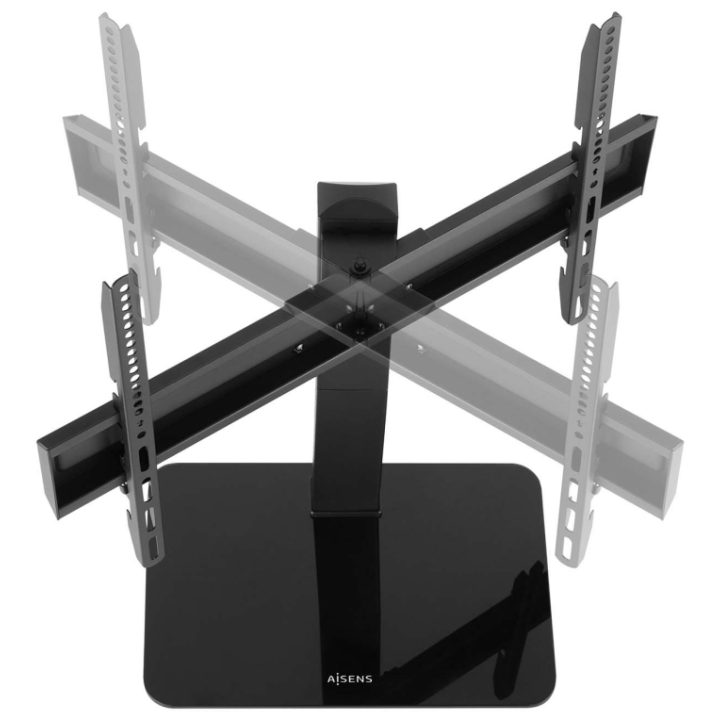 AISENS ECO Rotating Desktop Stand for Monitor/TV 40kg 37-70, Black