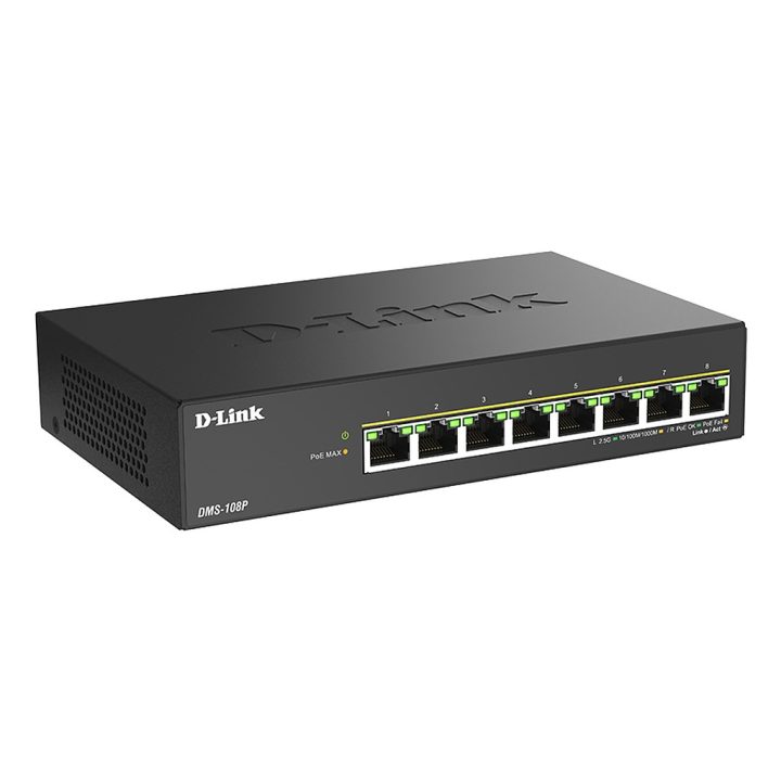 D-Link DMS-108P/E Unmanaged Switch 2.5G Ethernet (100/1000/2500)…