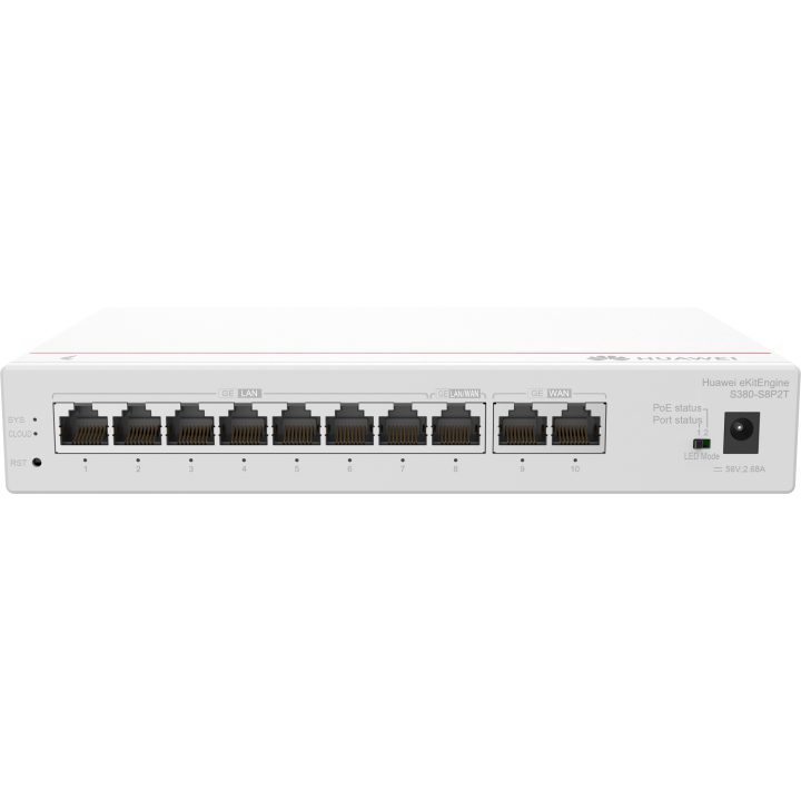 HUAWEI S380-S8P2T 2 GE WAN, 8GE, LAN (PoE, 124 W) (98012180)