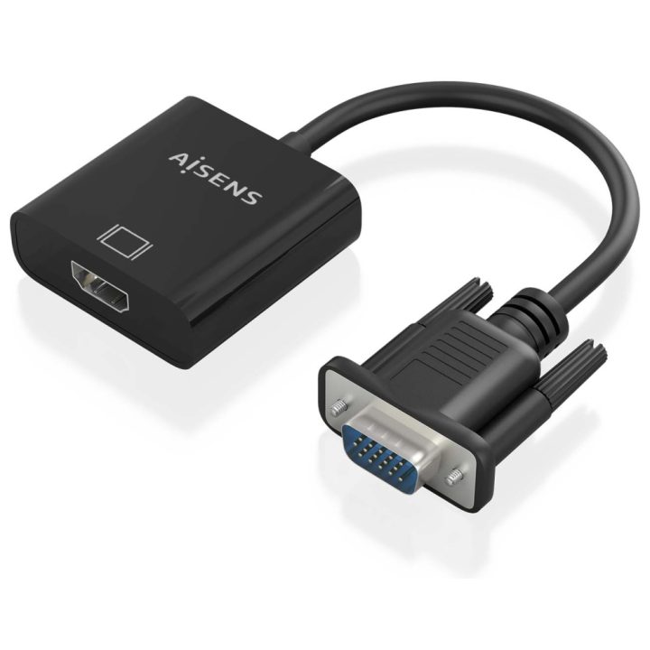 AISENS Cabo conversor SVGA+Áudio para HDMI, SVGA/M+Jack 3.5/H+USB…