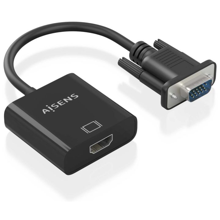 AISENS Cable conversor SVGA+Audio a HDMI, SVGA/M+Jack 3.5/H+USB…