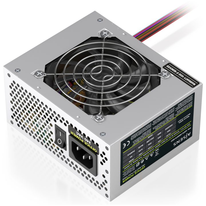 AISENS SFX 500W OEM Power Supply, Silver