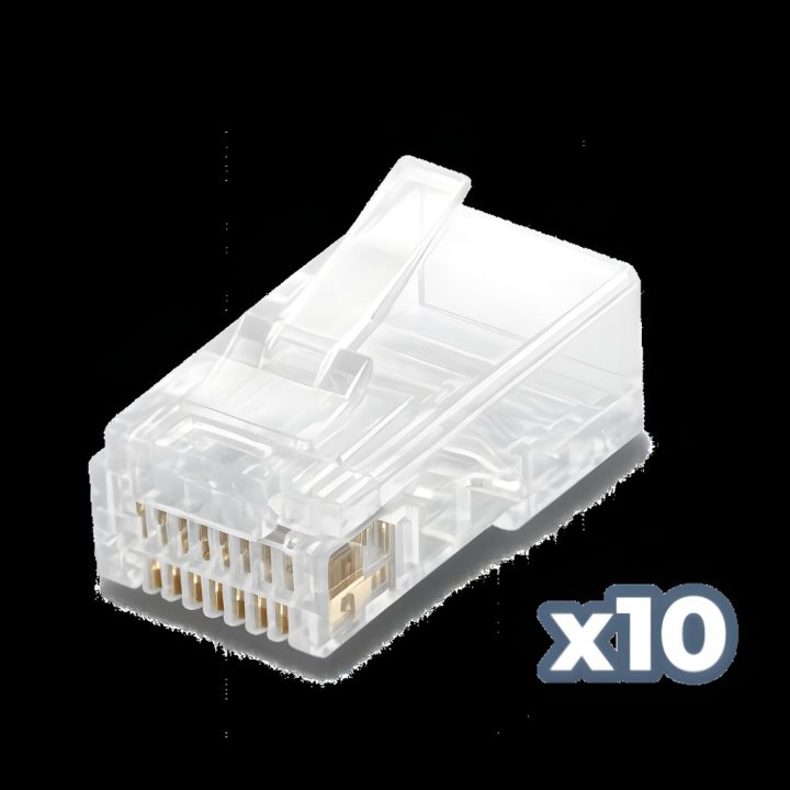 Conector Phasak RJ45 Cat. 6 UTP (10 unid.) PHK 45C6