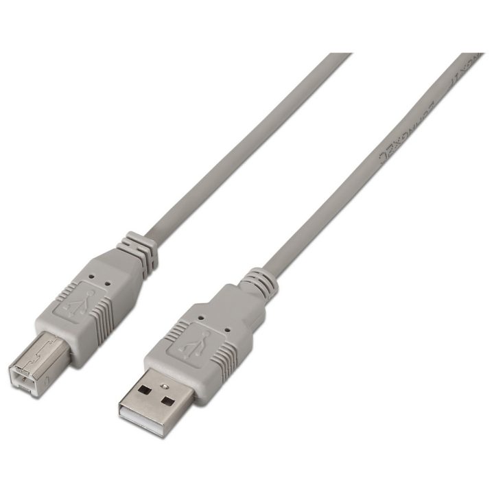 AISENS A101-0002 USB 2.0 Cable 1.8 m USB A USB B Beige