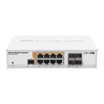 MikroTik CRS112-8P-4S-IN Gigabit Ethernet (10/100/1000) PoE Switch…