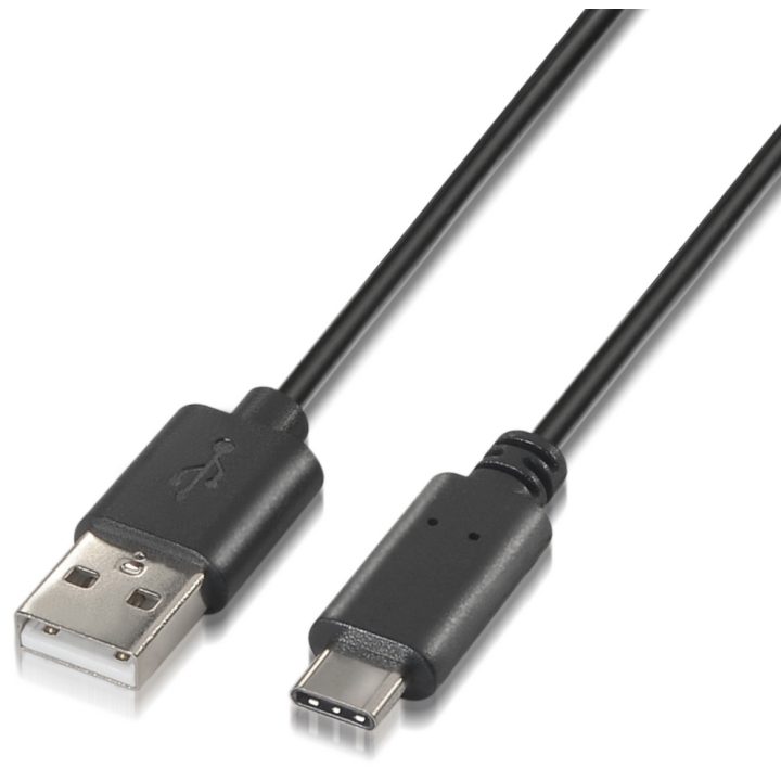AISENS A107-0050 cabo USB USB 2.0 0,5 m USB A USB C Preto