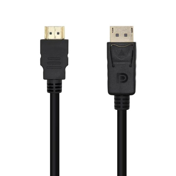 CABO CONVERSOR AISENS DISPLAYPORT PARA HDMI, DP/M-HDMI/M, PRETO, 2.0M