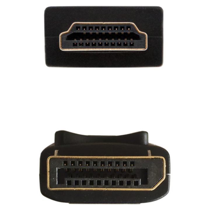 AISENS CABLE CONVERSOR DISPLAYPORT A HDMI, DP/M-HDMI/M, NEGRO, 2.0M
