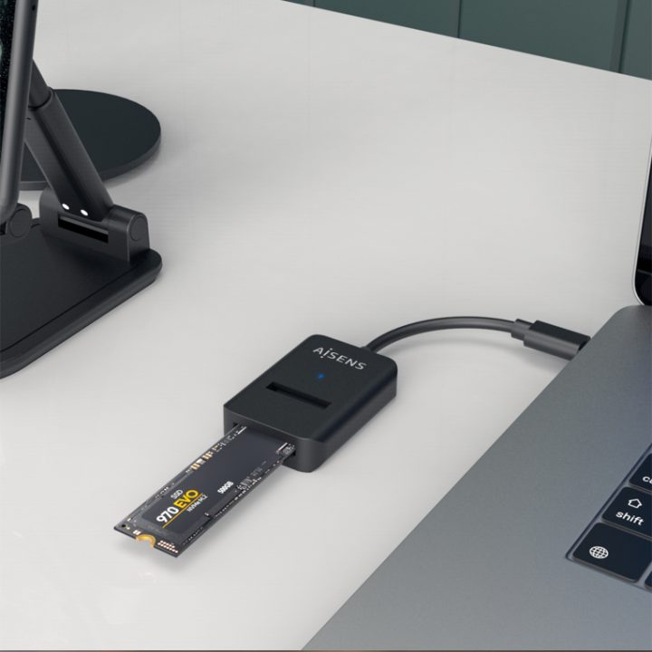 AISENS Dock USB-C M.2 (NGFF) ASUC-M2D011-BK SATA/NVMe A USB3.1 Gen2…