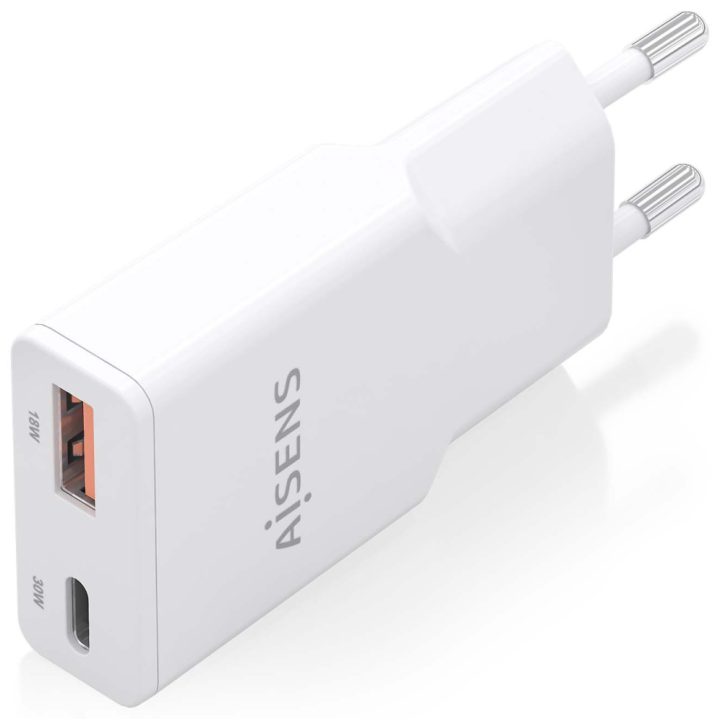 AISENS ASCH-30W2P046-W carregador de dispositivo móvel Câmara…