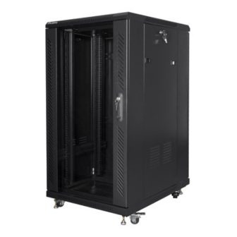 Lanberg FF01-6822-12B 22U Rack Cabinet Free-standing Black