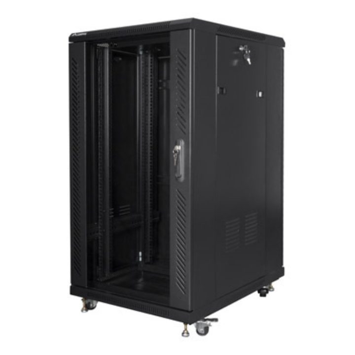 Lanberg FF01-6822-12B 22U Rack Cabinet Free-standing Black