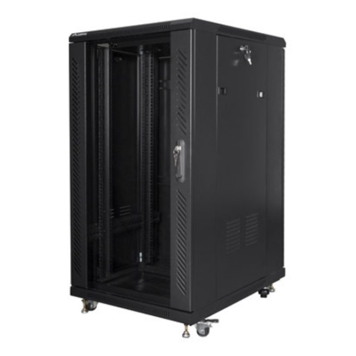 Lanberg FF01-6822-12B 22U Rack Cabinet Free-standing Black