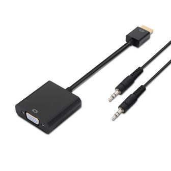 AISENS A122-0126 Video Cable Adapter 0.1 m Black