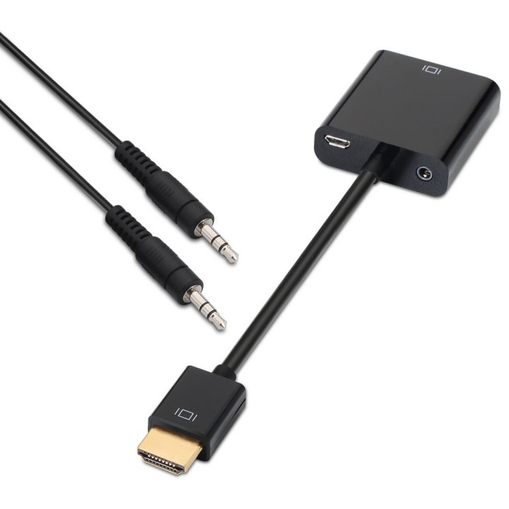 AISENS A122-0126 adaptador de cabo de vídeo 0,1 m Preto
