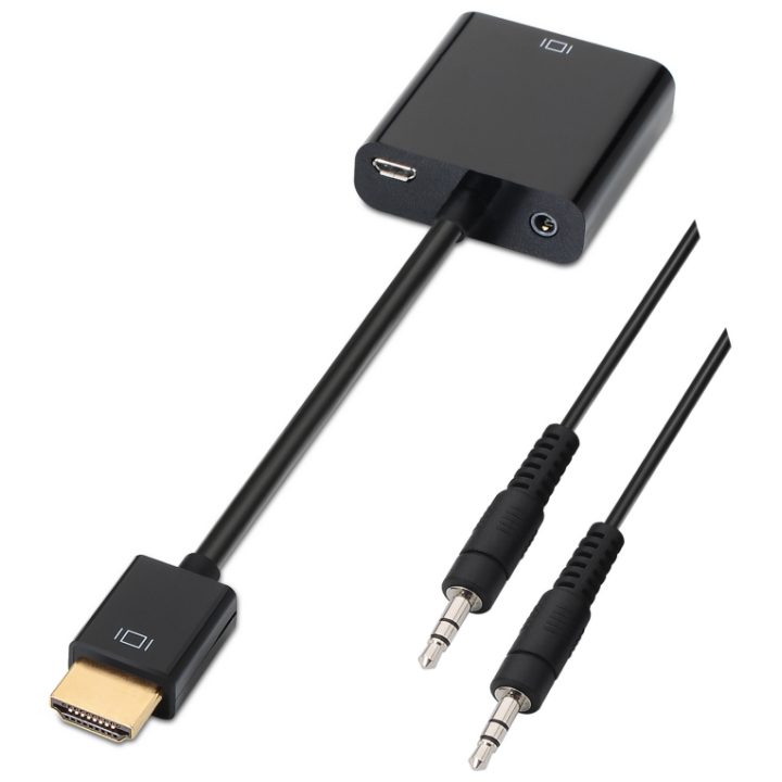 AISENS A122-0126 adaptador de cabo de vídeo 0,1 m Preto