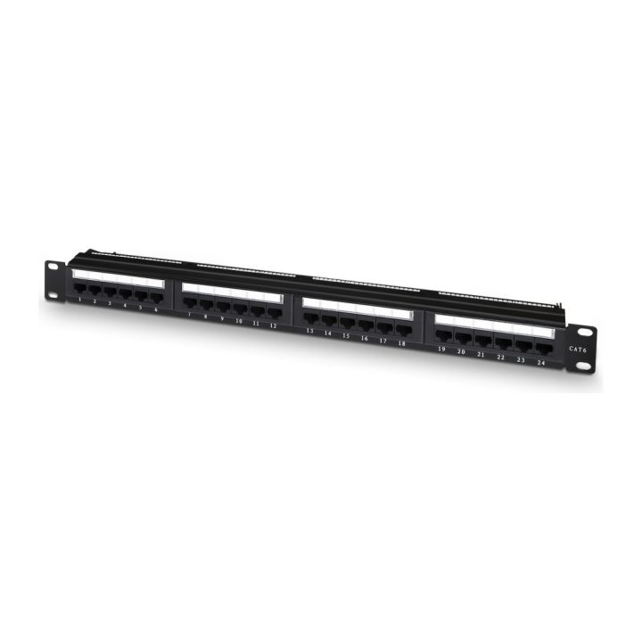 Painel de Patch AISENS de 24 Portas RJ45 Cat.6 UTP, 19" 1U Dual IDC…