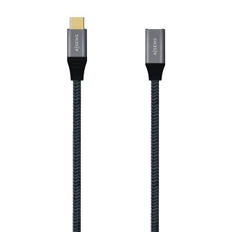AISENS Cabo USB 3.2 Gen2X2 Alumínio 20Gbps 5A 100W, Tipo…