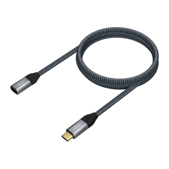 AISENS USB 3.2 Gen2X2 Aluminum Cable 20Gbps 5A 100W, USB-C/M-USB-C/H…