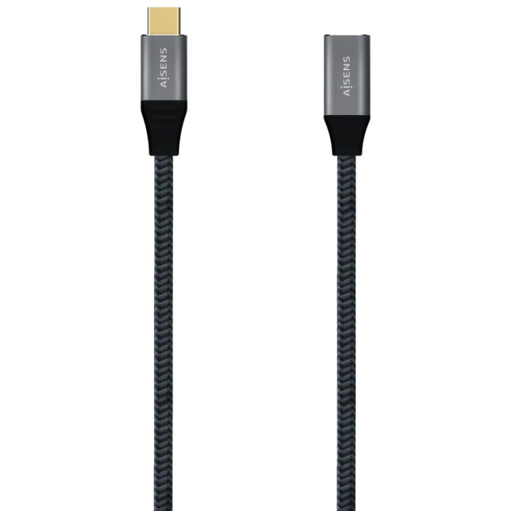 AISENS Cabo USB 3.2 Gen2X2 Alumínio 20Gbps 5A 100W, Tipo…