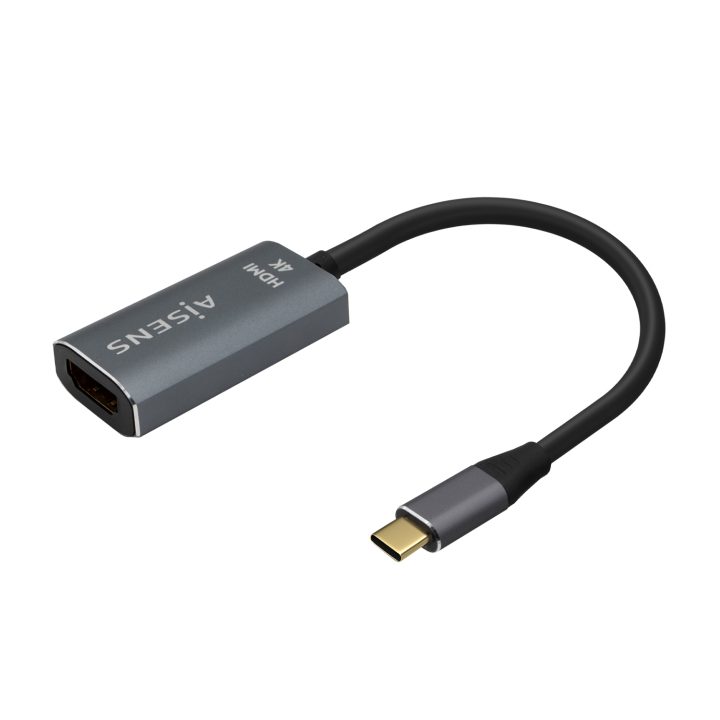 AISENS Conversor Aluminio USB-C a HDMI 4K@60Hz, USB-C/M-HDMI/H, Gris…