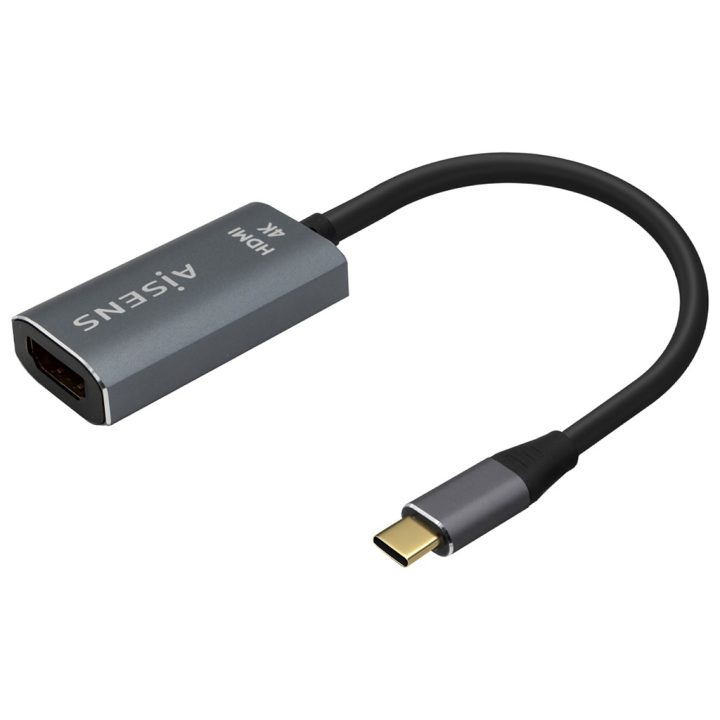 AISENS Conversor em Alumínio USB-C para HDMI 4K@60Hz, USB-C/M-HDMI/H…