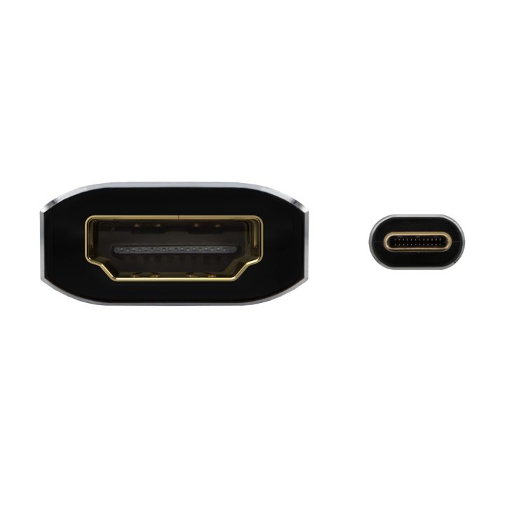 AISENS Conversor Aluminio USB-C a HDMI 4K@60Hz, USB-C/M-HDMI/H, Gris…