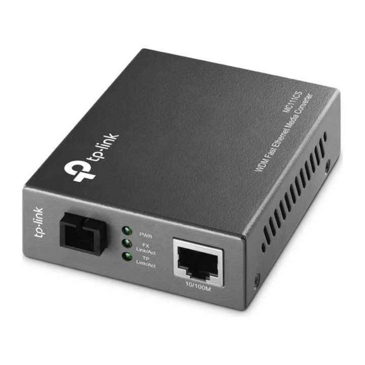 TP-Link MC111CS Media Converter 1000 Mbit/s 1550 nm Single-mode Black