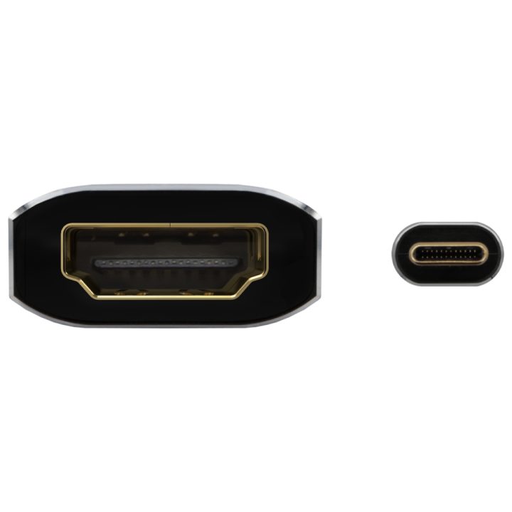 AISENS Aluminum USB-C to HDMI 4K@60Hz Converter, USB-C/M-HDMI/H…