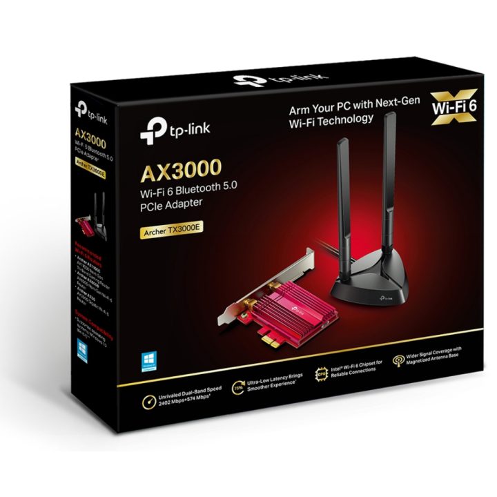 TP-Link Archer TX3000E WLAN interno / Bluetooth 2402 Mbit/s