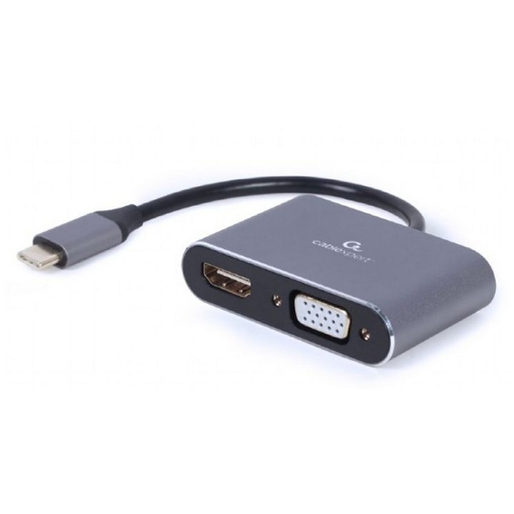 Gembird Adaptador USB Type-C para HDMI /VGA Cinzento…