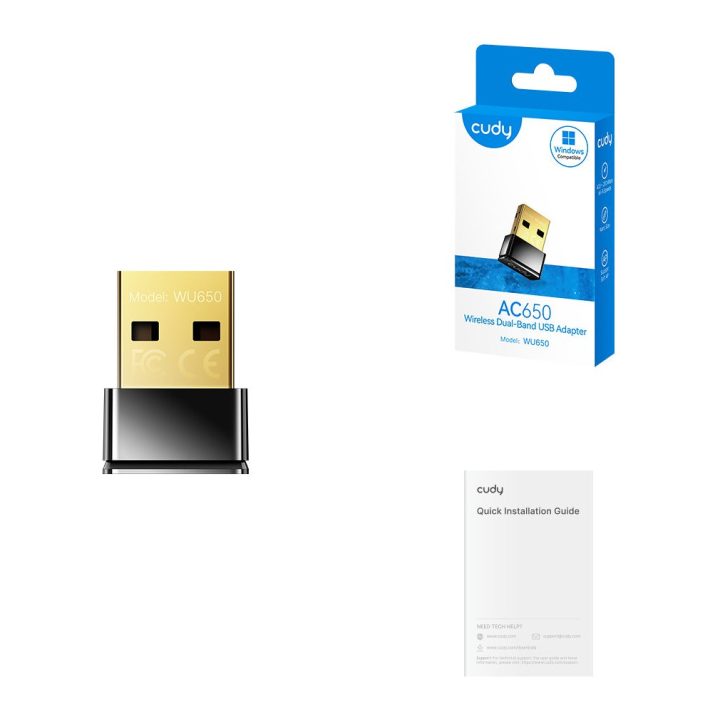 Cudy WU650 WLAN Network Adapter and Card 433 Mbit/s
