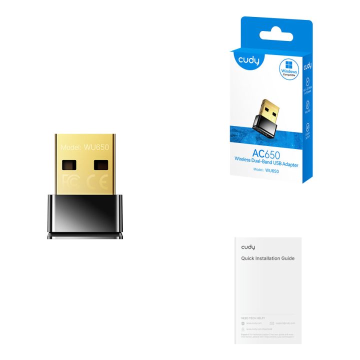 Cudy WU650 adaptador e cartão de rede WLAN 433 Mbit/s