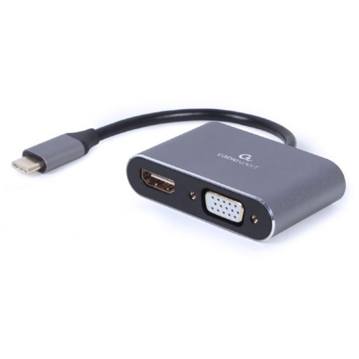Gembird Adaptador USB Type-C para HDMI /VGA Cinzento…