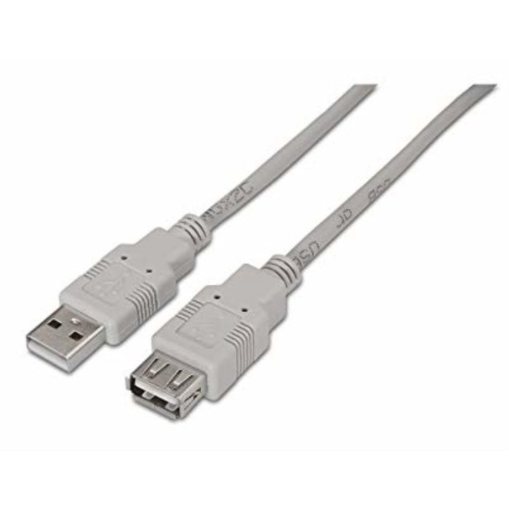 AISENS A101-0013 cabo USB USB 2.0 1,8 m USB A Bege
