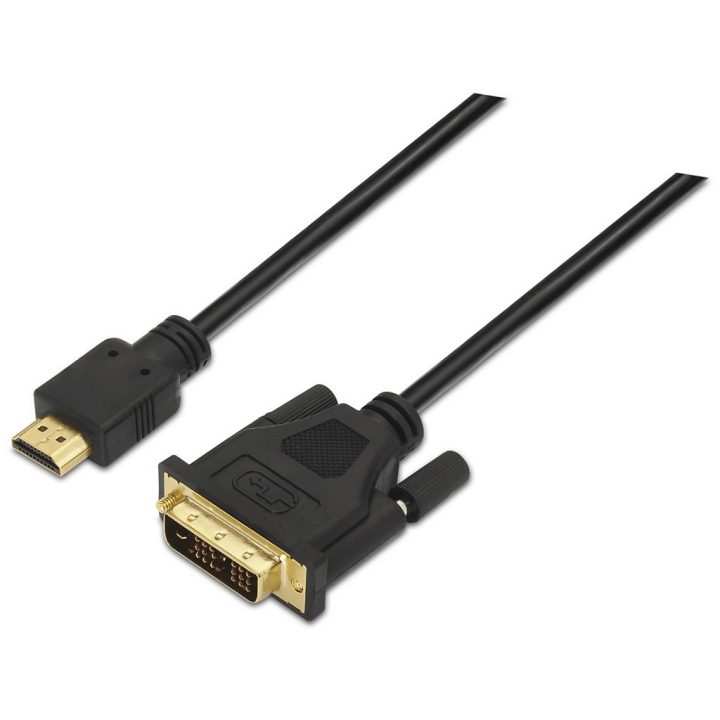 AISENS A117-0090 Video Cable Adapter 1.8 m HDMI Type A (Standard) DVI…