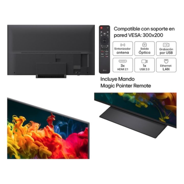 LG QNED 65QNED81B6A 65" 4K Ultra HD Smart TV Wi-Fi Preto