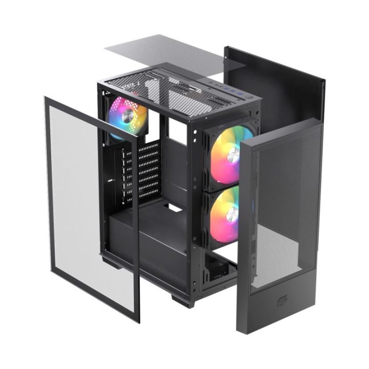 Generic ATX Tower Einarex Pulse P100 RGB Black (EXCS-PL-100R-B)