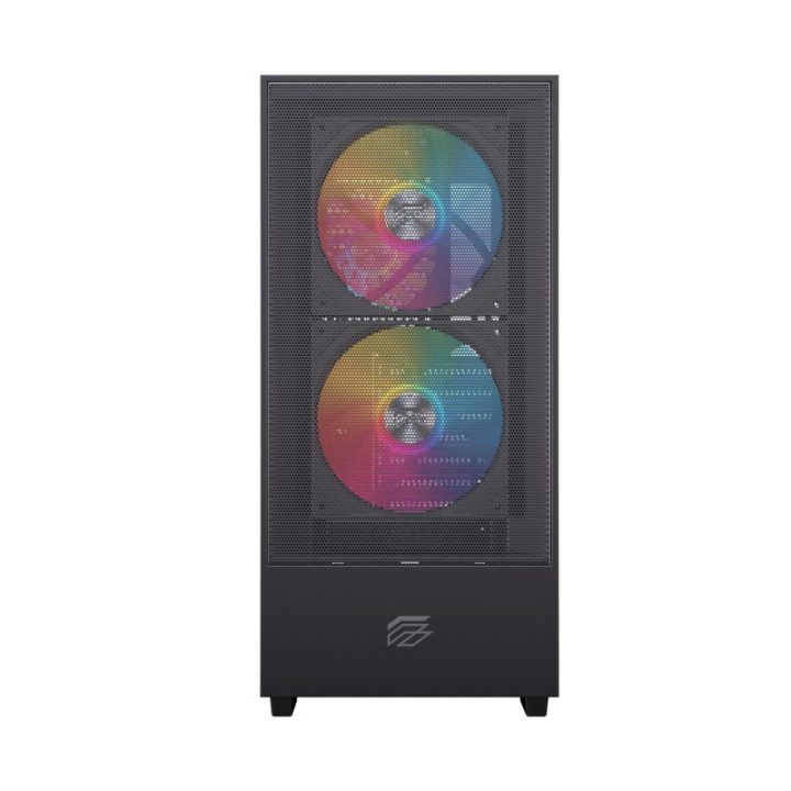 Genérica Torre ATX einarex pulse P100 RGB preta (EXCS-PL-100R-B)