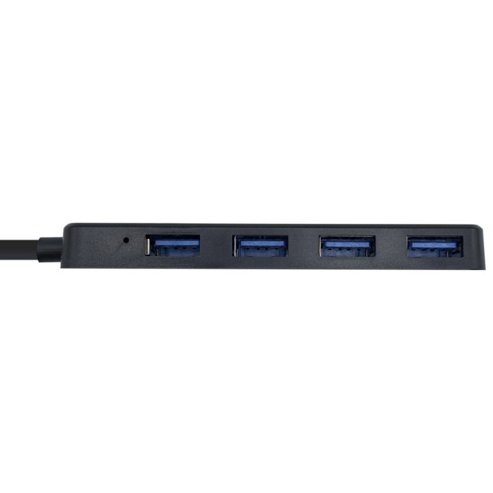 AISENS USB 3.0 Hub, Type A/M - 4 x Type A/F, Black, 30 cm