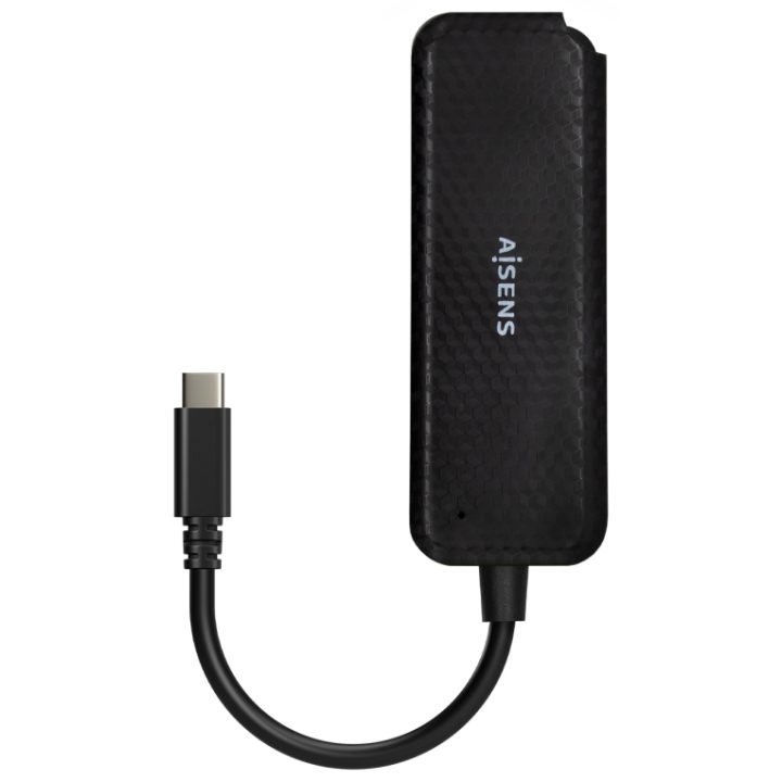 AISENS Hub USB 3.1 USB-C, USB-C/M-4x Tipo A/H, Preto, 15cm