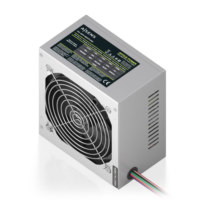 AISENS Fonte de Alimentação ATX 500W OEM, Prateado