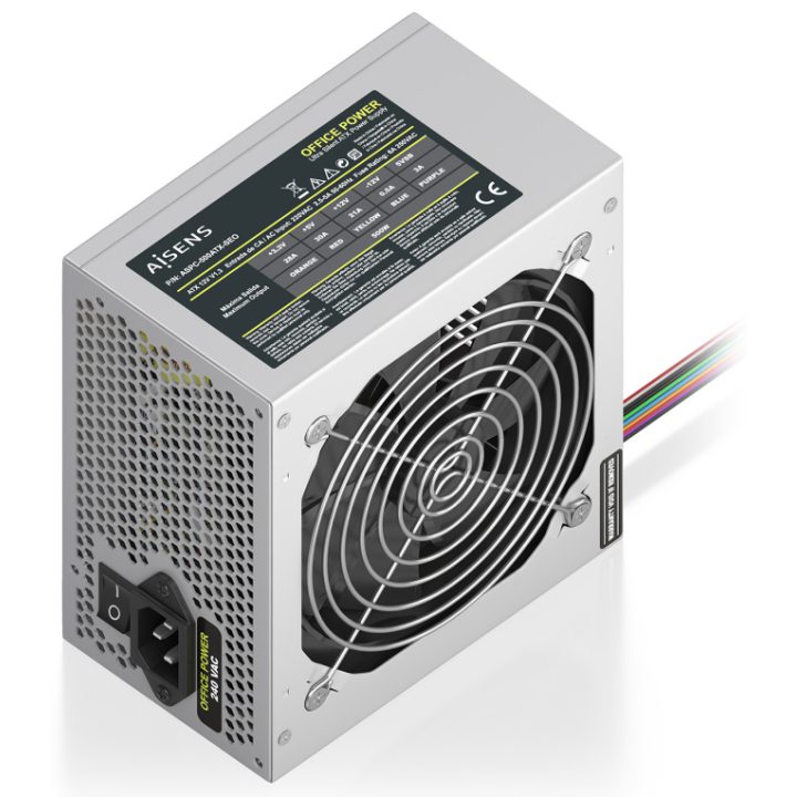 AISENS ATX 500W OEM Power Supply, Silver