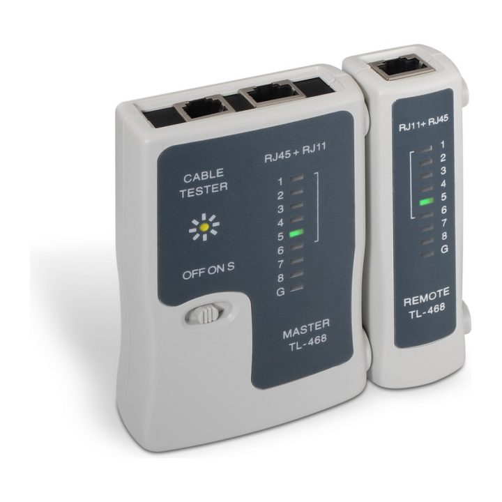 AISENS A142-0312 Network Cable Tester UTP/STP Cable Tester Gray
