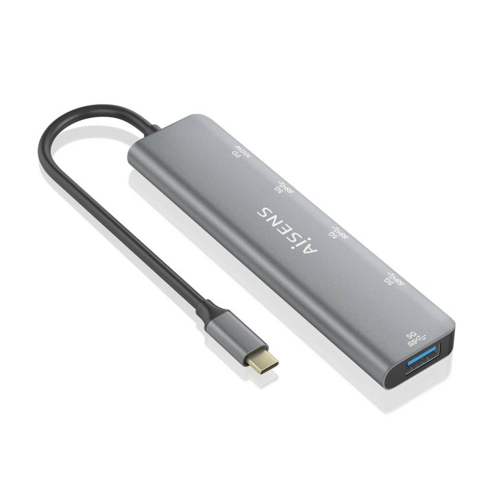 AISENS USB 3.2 Gen1 5G USB-C Hub, USB-C/M-1xUSB-C…
