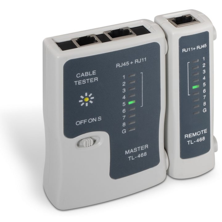 AISENS A142-0312 Network Cable Tester UTP/STP Cable Tester Gray