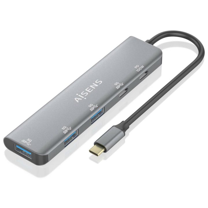 AISENS Hub USB 3.2 Gen1 5G USB-C, USB-C/M-1xUSB-C…