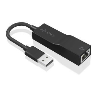 AISENS USB 3.0 to Gigabit Ethernet 10/100/1000 Mbps Converter, Black…